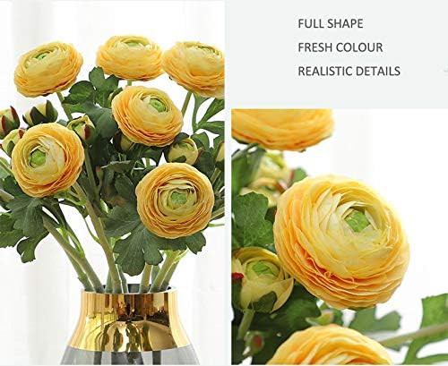 TOPIA Ranunculus Artificial Flowers Ranunculus Flowers Fake Flowers for Vase Silk Flowers for Hom... | Amazon (US)