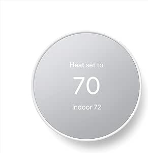 Google Nest Thermostat - Smart Thermostat for Home - Programmable Wifi Thermostat - Snow | Amazon (US)