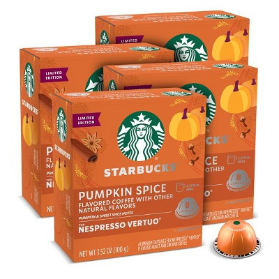 Starbucks by Nespresso Vertuo Line Pumpkin Spice Flavored Light Roast Coffee Pods - 32ct | Target