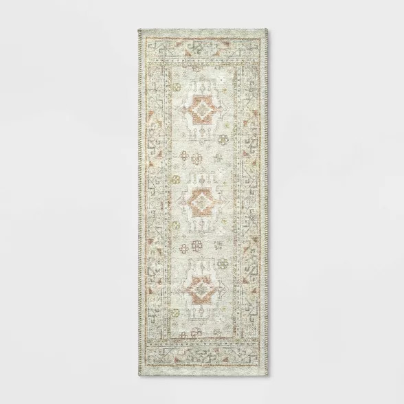 22"x60" Printed Persian Kitchen Runner Natural - Threshold™ | Target