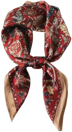 ANDANTINO 100% Mulberry Silk Square Scarf for Hair-25.6" X25.6'' Women Men Natural Silk Neckerchi... | Amazon (US)