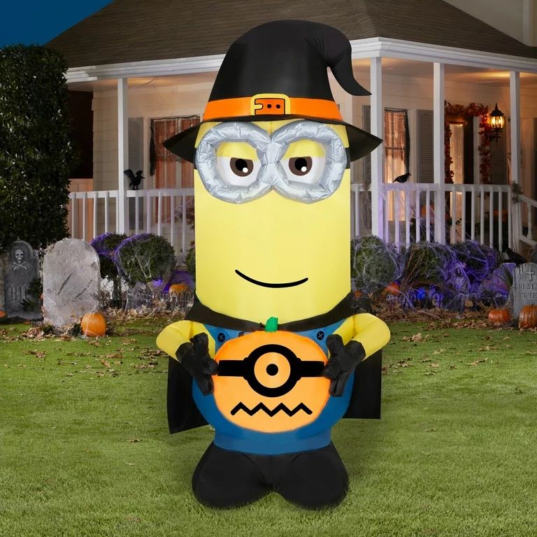 5 Foot Minions Kevin for Halloween by Airblown Inflatables | Walmart (US)