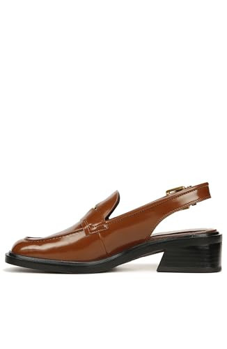 Franco Sarto Womens Giada Slingback Loafer Tobacco Brown Gloss 5.5 M | Amazon (US)