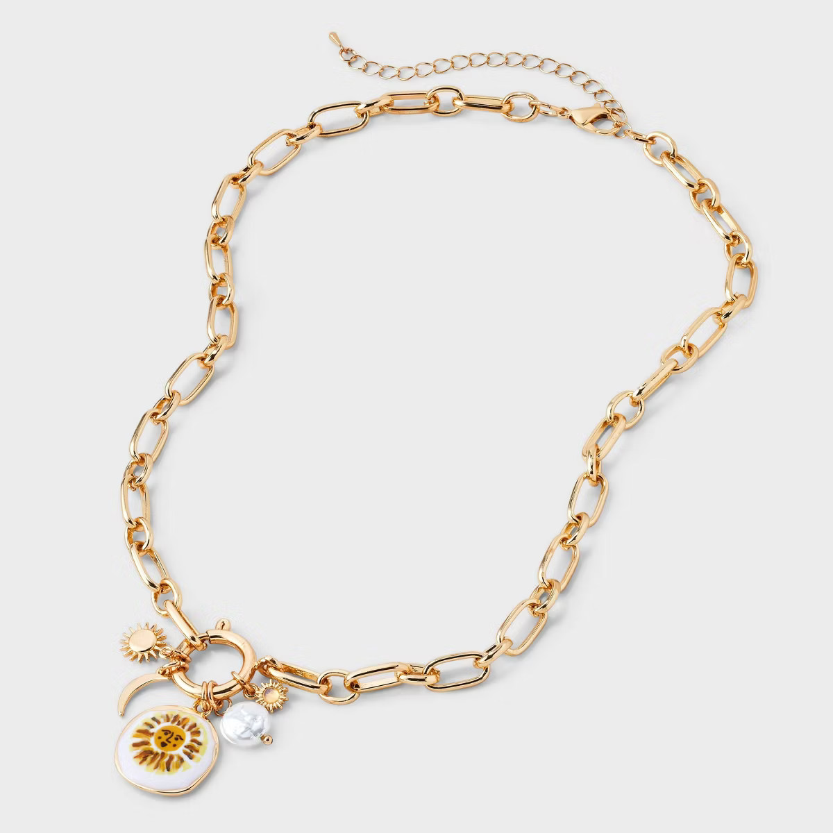 Celestial Charm Cluster Necklace - Universal Thread™ Gold | Target