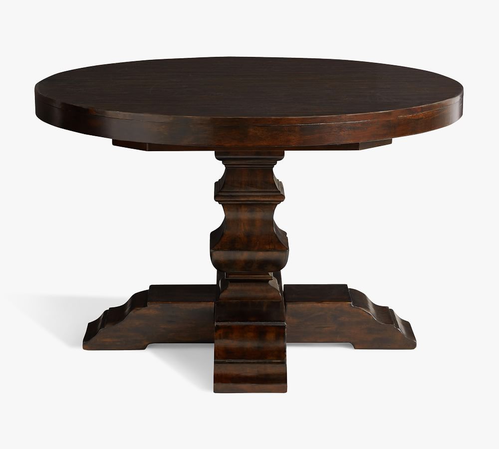 Banks Round Pedestal Extending Dining Table | Pottery Barn (US)