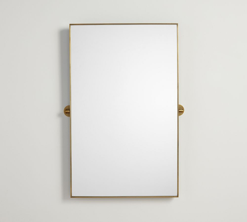 Linden Rectangular Pivot Mirror | Pottery Barn (US)