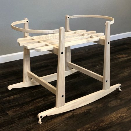 2 in 1 Natural Rocking Stand with Brakes for Design Dua Bassinets | Walmart (US)