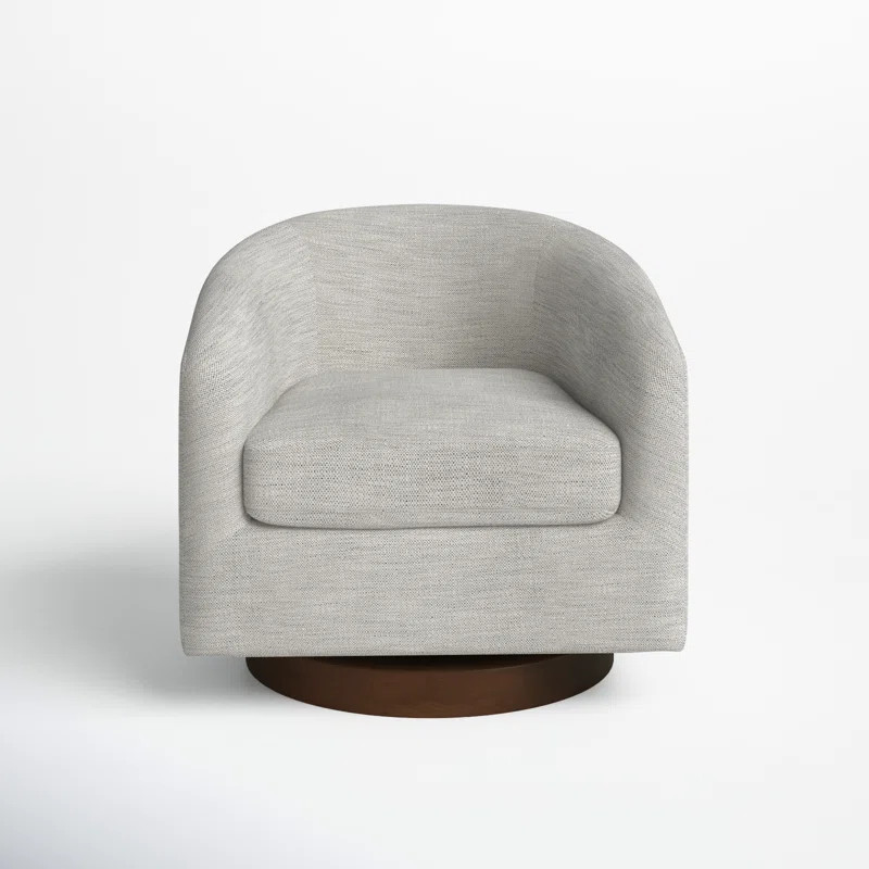 Bennett Upholstered Swivel Barrel Chair | AllModern