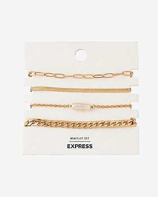 Multi-Chain Pearl Bracelet Set | Express