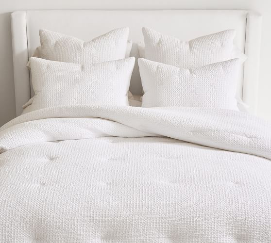 Vintage Washed Cotton Linen Comforter | Pottery Barn (US)