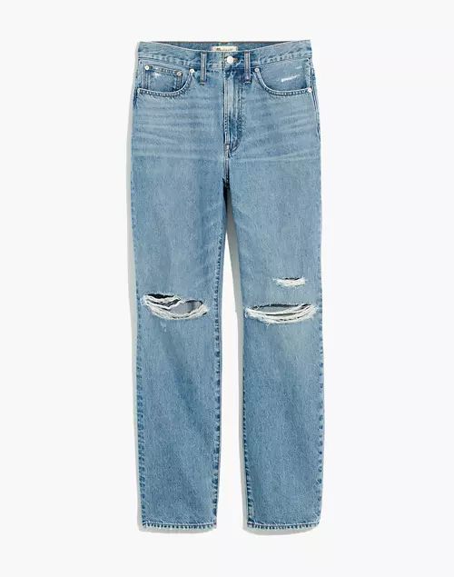 The Petite Perfect Vintage Straight Jean in Berrimore Wash: Ripped Edition | Madewell