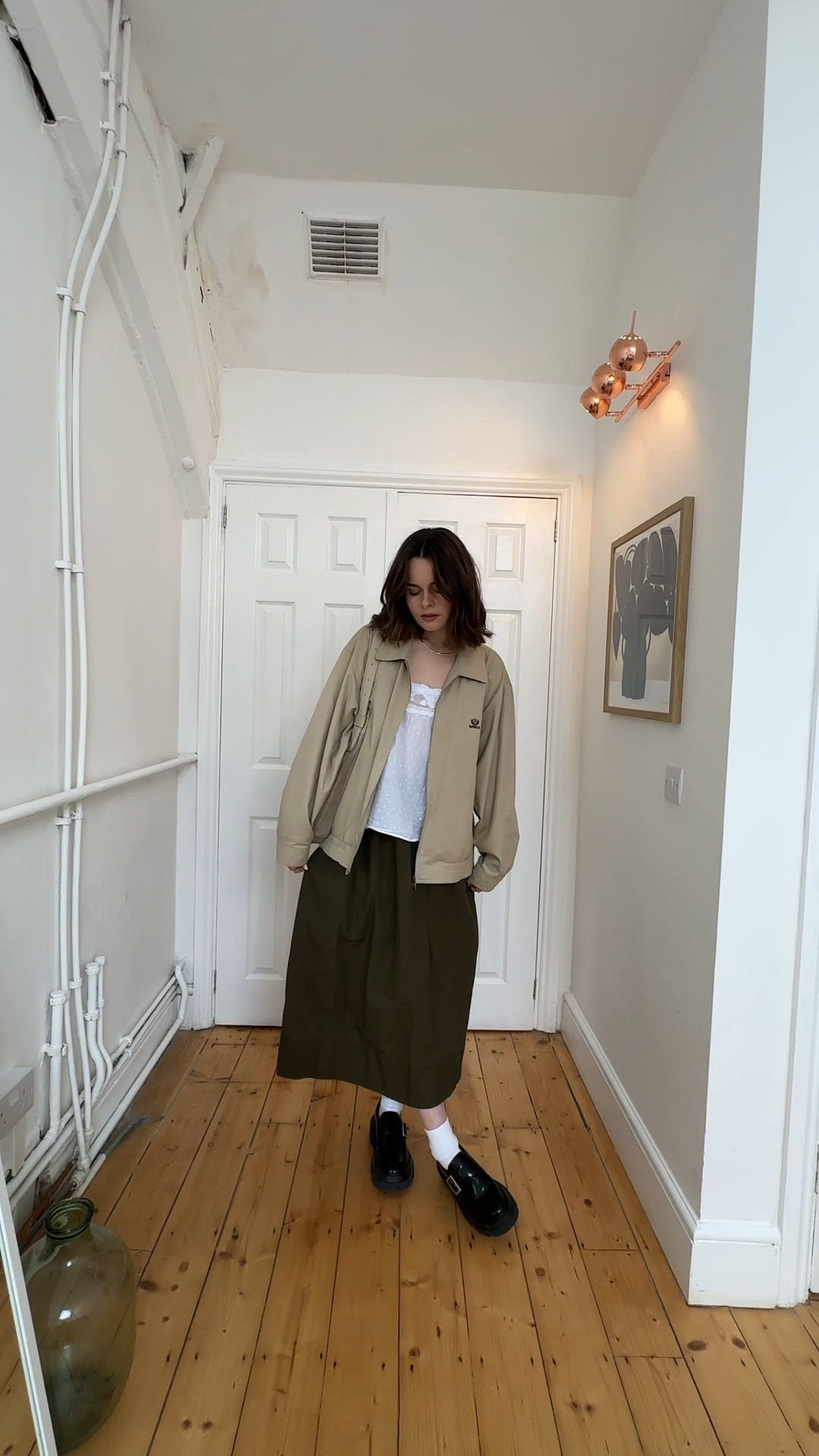 Carhartt, & Other stories, Zara, Gh bass, Arket, Monica vinader, Asos, H&m, Nobody’s child, Sam edelman, transitional outfit, transitional style, spring outfit, spring fashion, utility jacket, vintage jacket, white frilly top, lace top, maxi skirt, khaki skirt, derby shoes, black loafers, suede shoulder bag, hobo bag, spring outfit ideas, style inspiration 

#LTKSeasonal #LTKstyletip #LTKeurope