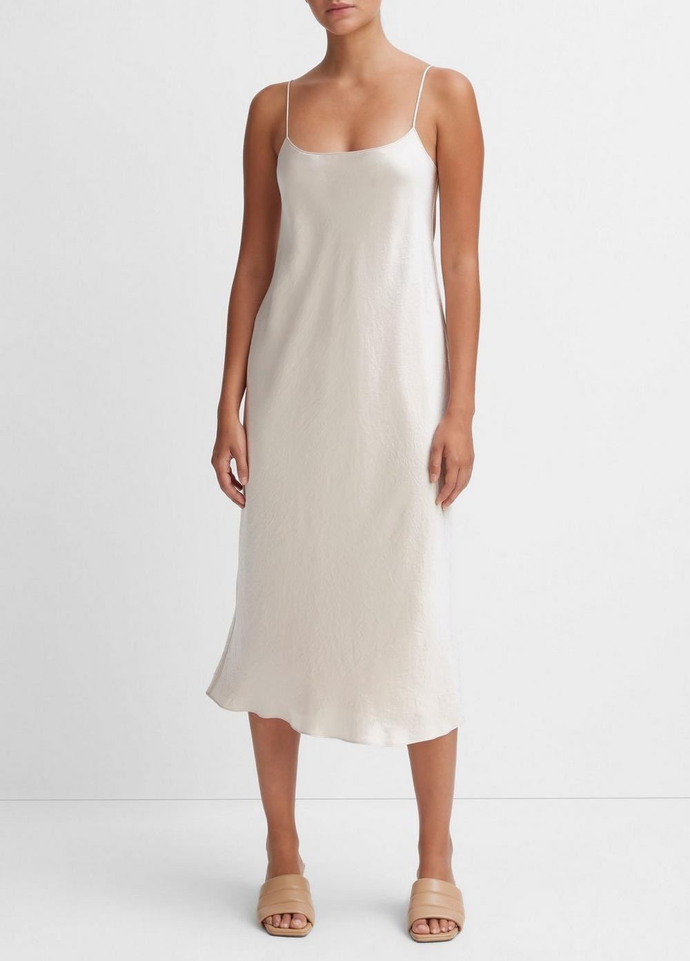Women's Satin Slip Dress, Champagne, Size M Vince | Vince LLC