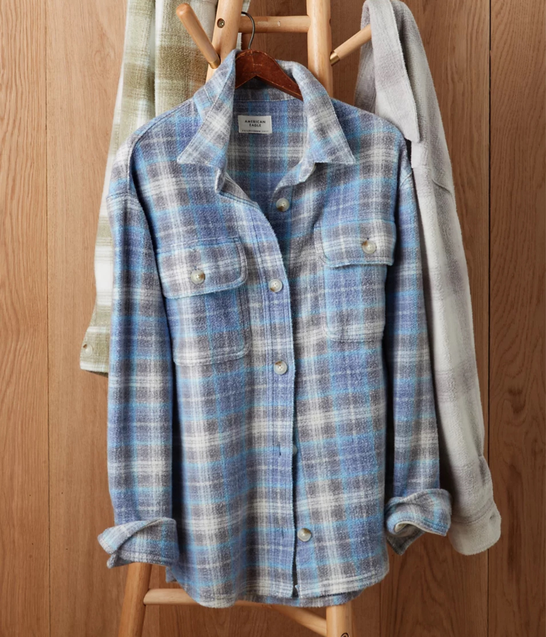 #shacket #fall #falloutfit #plaid #flannel #americaneagle

#LTKfindsunder100 #LTKSeasonal #LTKstyletip