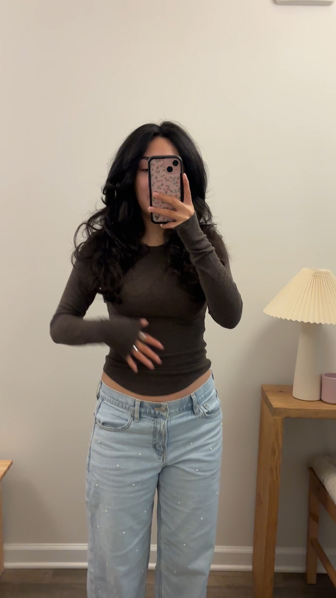 AE long sleeve tshirt (s)
AE stovepipe jeans with pearls (sized up to size 4 for baggier fit)

#LTKPetite #LTKFindsUnder100 #LTKStyleTip