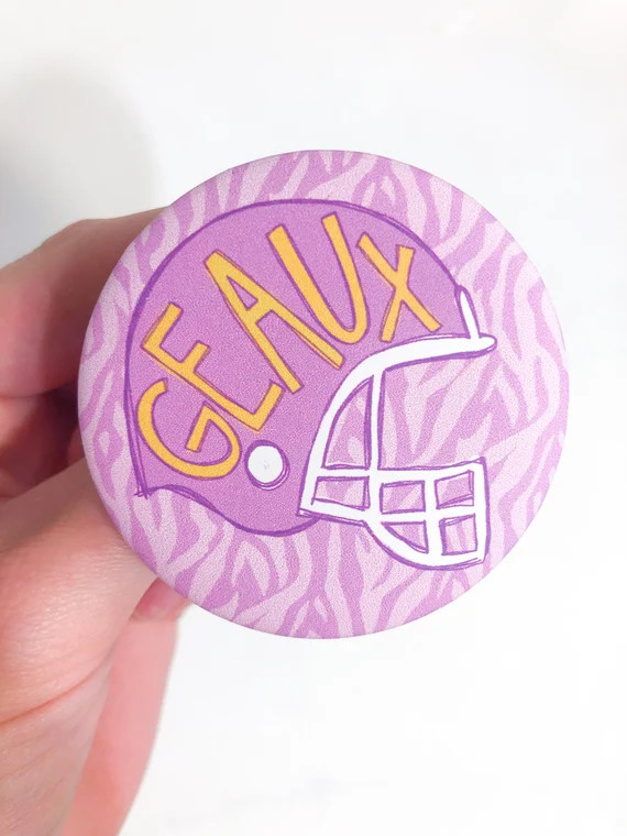 Geaux Helmet Button - Etsy | Etsy (US)
