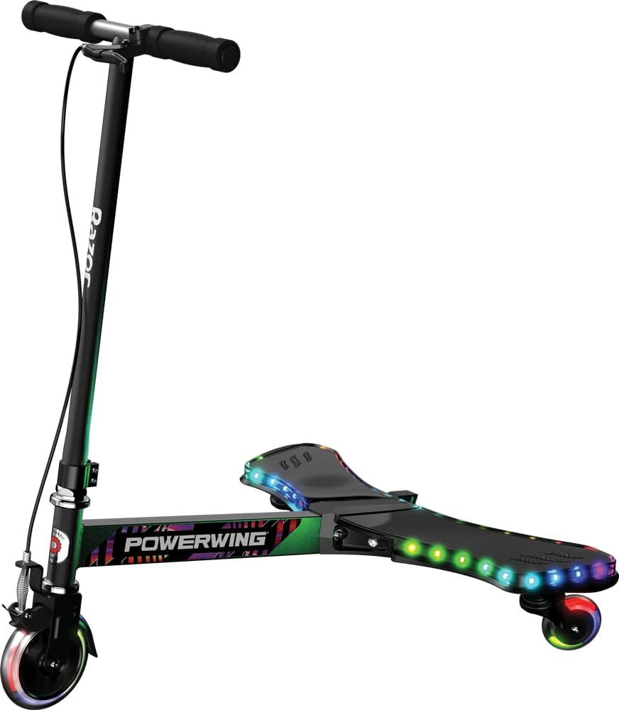 Razor PowerWing Lightshow Caster Scooter for Kids Ages 6+ – Multi-Color LED Lights with 5 Anima... | Amazon (US)