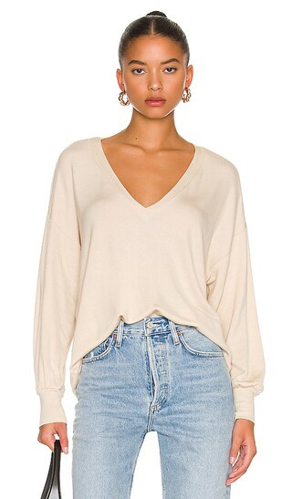 Erika Sweatshirt in Sand | Revolve Clothing (Global)