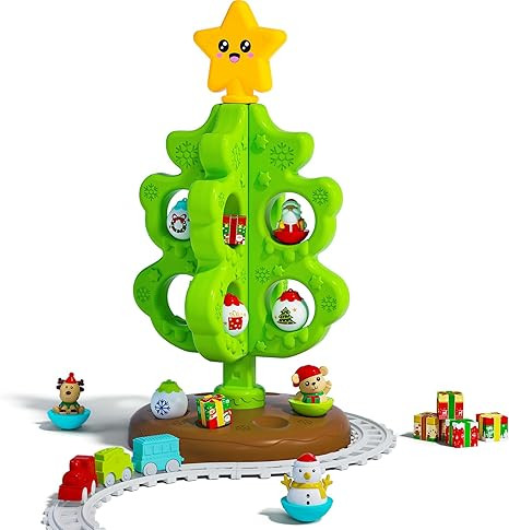 My First Christmas Tree for Toddlers, Montessori Christmas Decoration Toy with Ornaments, Mini Tr... | Amazon (US)