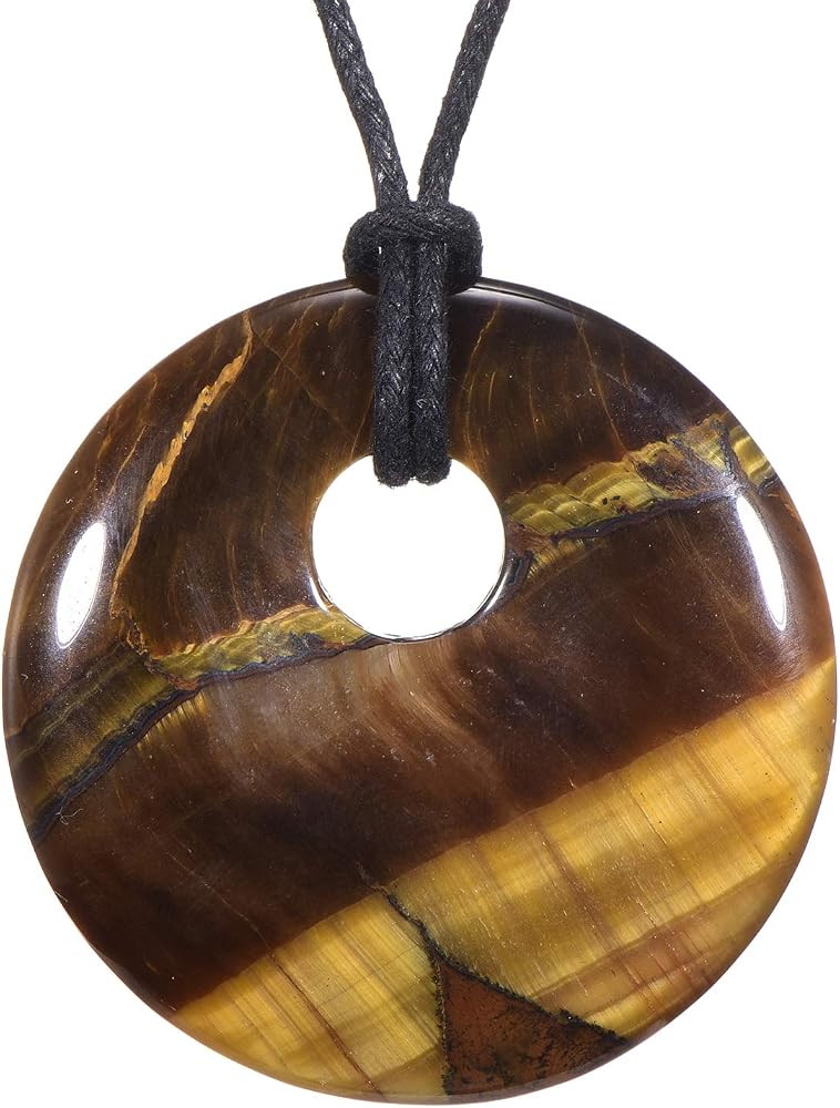 Morella Women's Necklace 31.5 inch - 80 cm gem-Stone Donut Pendant in a Velvet Bag | Amazon (UK)