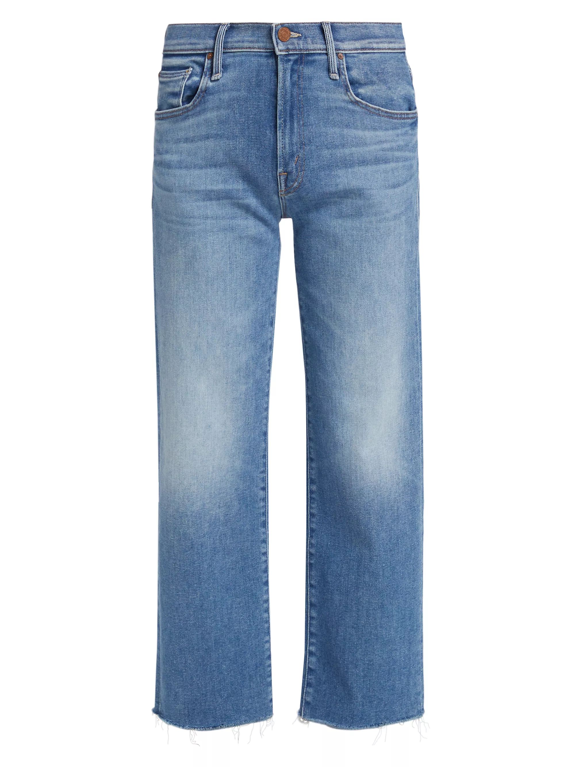 Mid-Rise Rambler Zip Ankle Fray Jeans | Saks Fifth Avenue