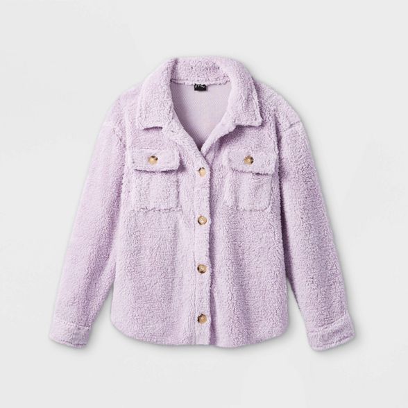 Girls' Fleece Shacket - art class™ | Target