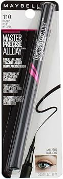 Maybelline EyeStudio Master Precise Liquid Eyeliner Ink Pen, Black [110] (Pack of 3) | Amazon (US)