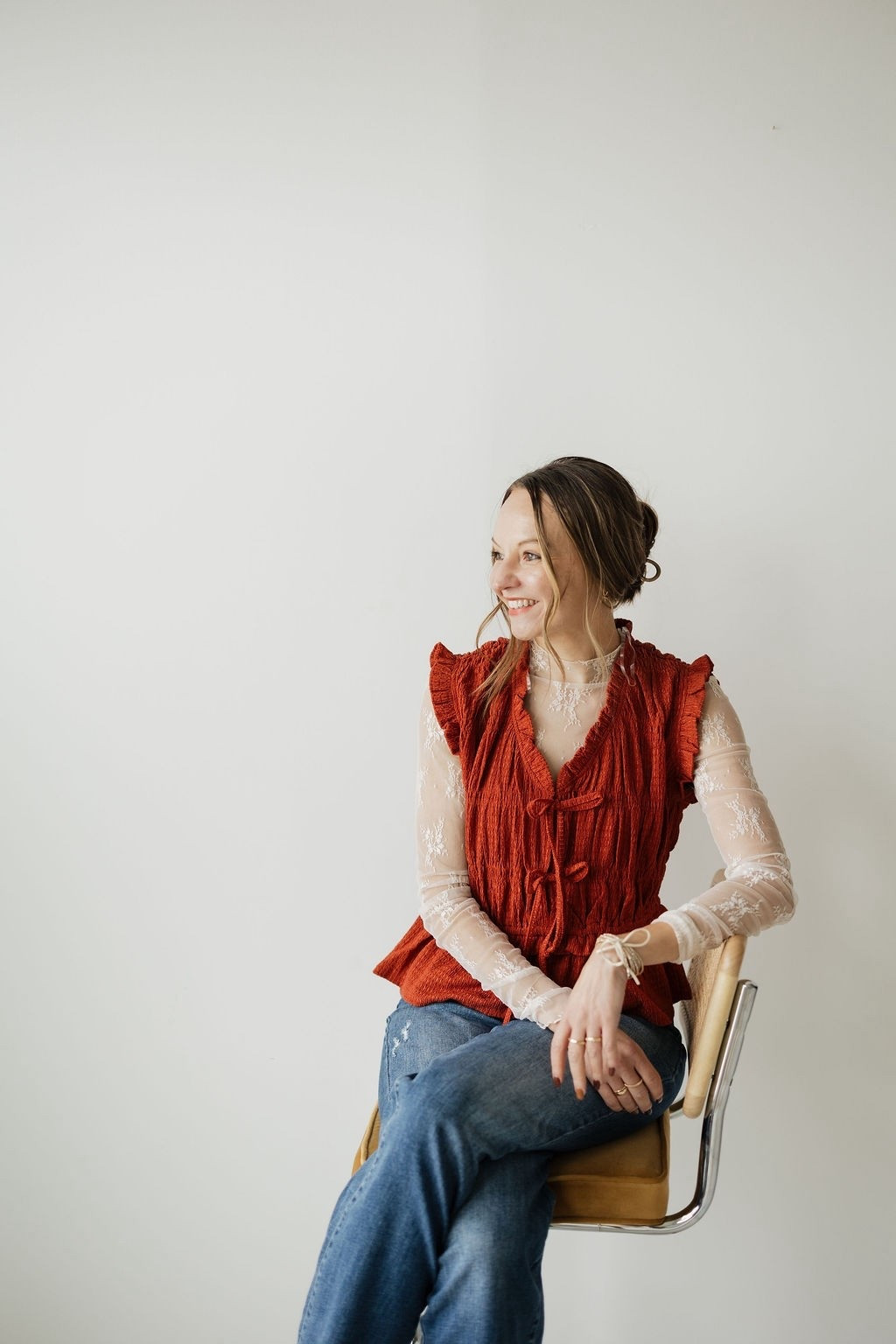 Cutest textured bow tie top from Walmart! Available in burgundy and lilac currently! 

#LTKFindsUnder50 #LTKSeasonal #LTKgrwm