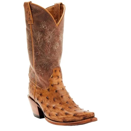 Shyanne Women s Daisie Exotic Full Quill Ostrich Western Boot Snip Toe - BESWFA23L1 9.5 M US | Walmart (US)