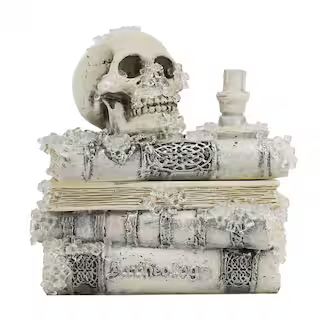 4.75" Skull & Books Tabletop Box by Ashland® | Michaels | Michaels Stores