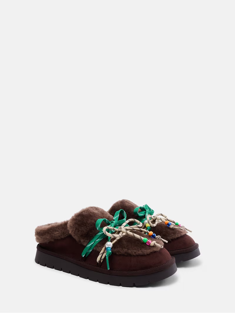 Color Brown selectedNo Boundaries Women's Faux Fur MulesW NB COZY MULEW NB COZY MULEW NB COZY MUL... | Walmart (US)