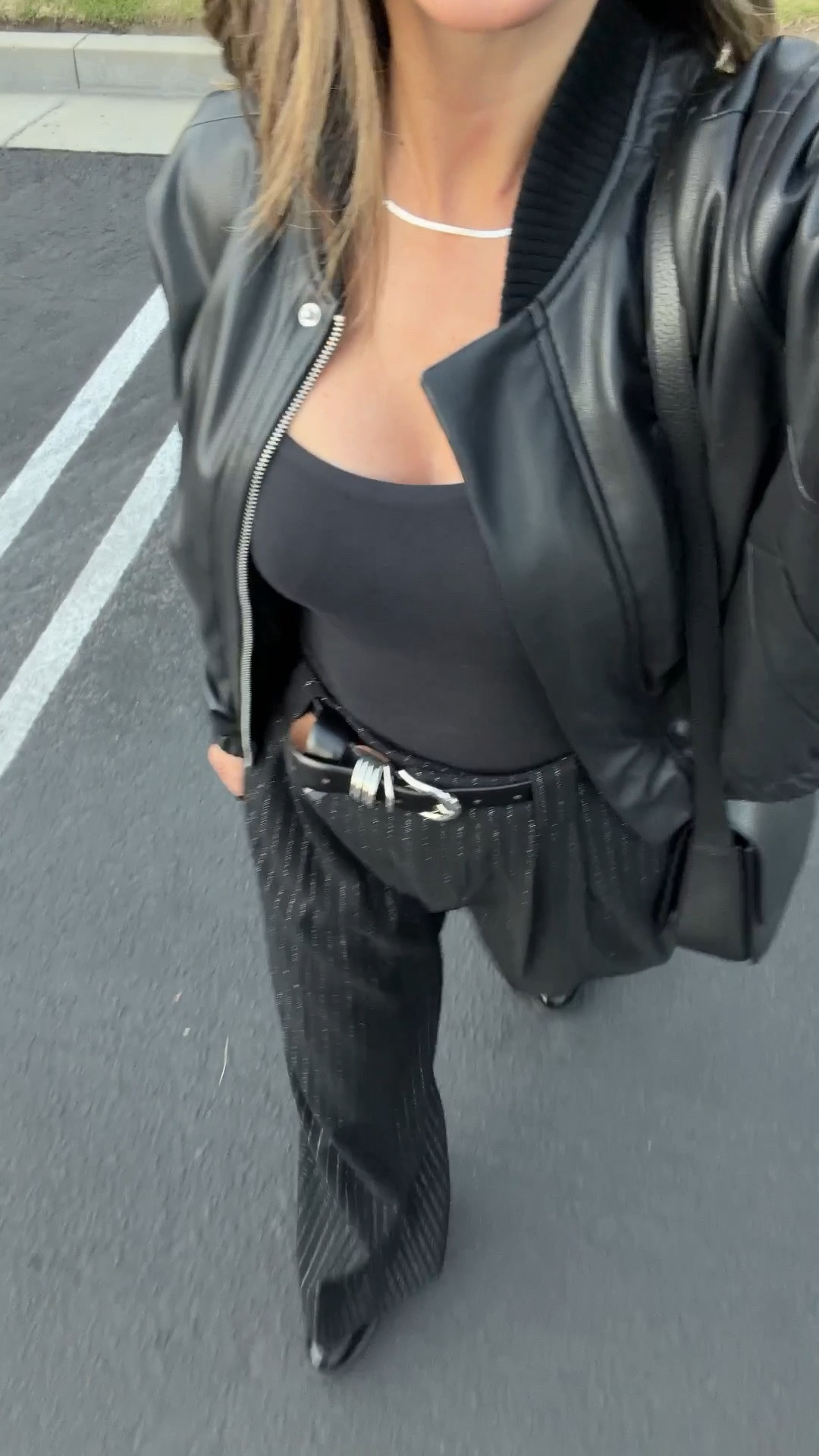 OOTD for work 🖤 This silver pinstripe trousers are on major sale. 

Workwear, ootd, sale, The Stylizt

#LTKWorkwear #LTKSaleAlert #LTKFindsUnder50