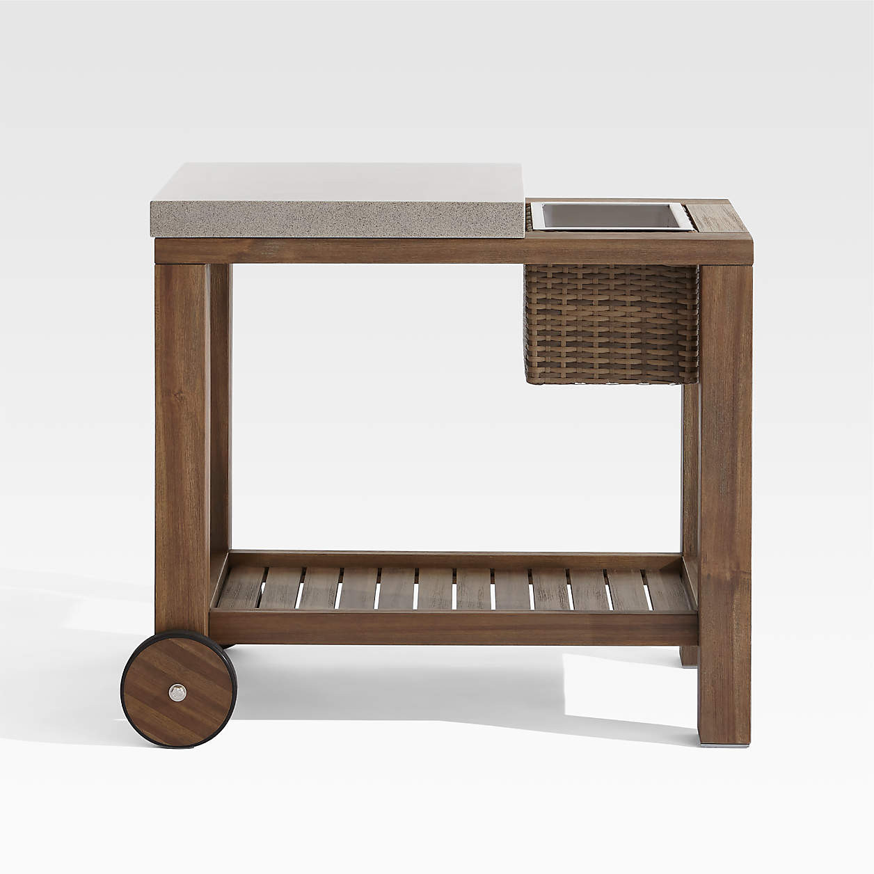 Abaco Outdoor Bar Cart + Reviews | Crate & Barrel | Crate & Barrel
