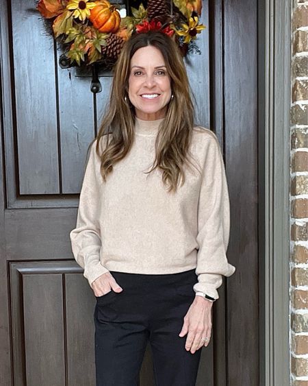 Tan ribbed batwing sleeve sweater. It’s super soft and comfortable. I love the way it tapers down towards the waist, so it can also be tucked in. Available in about 25 colors (solids and stripes). #casualoutfit #everydaylook #midlifestyle #wardroberefresh

#LTKstyletip #LTKfindsunder50 #LTKSeasonal