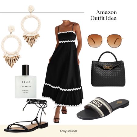 Amazon finds 
Summer outfit 
Dress 
Sandals 

#LTKSeasonal #LTKstyletip #LTKfindsunder100