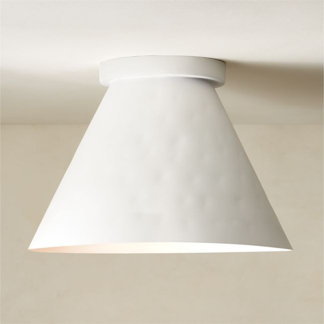 Lani White Flush Mount Light | CB2