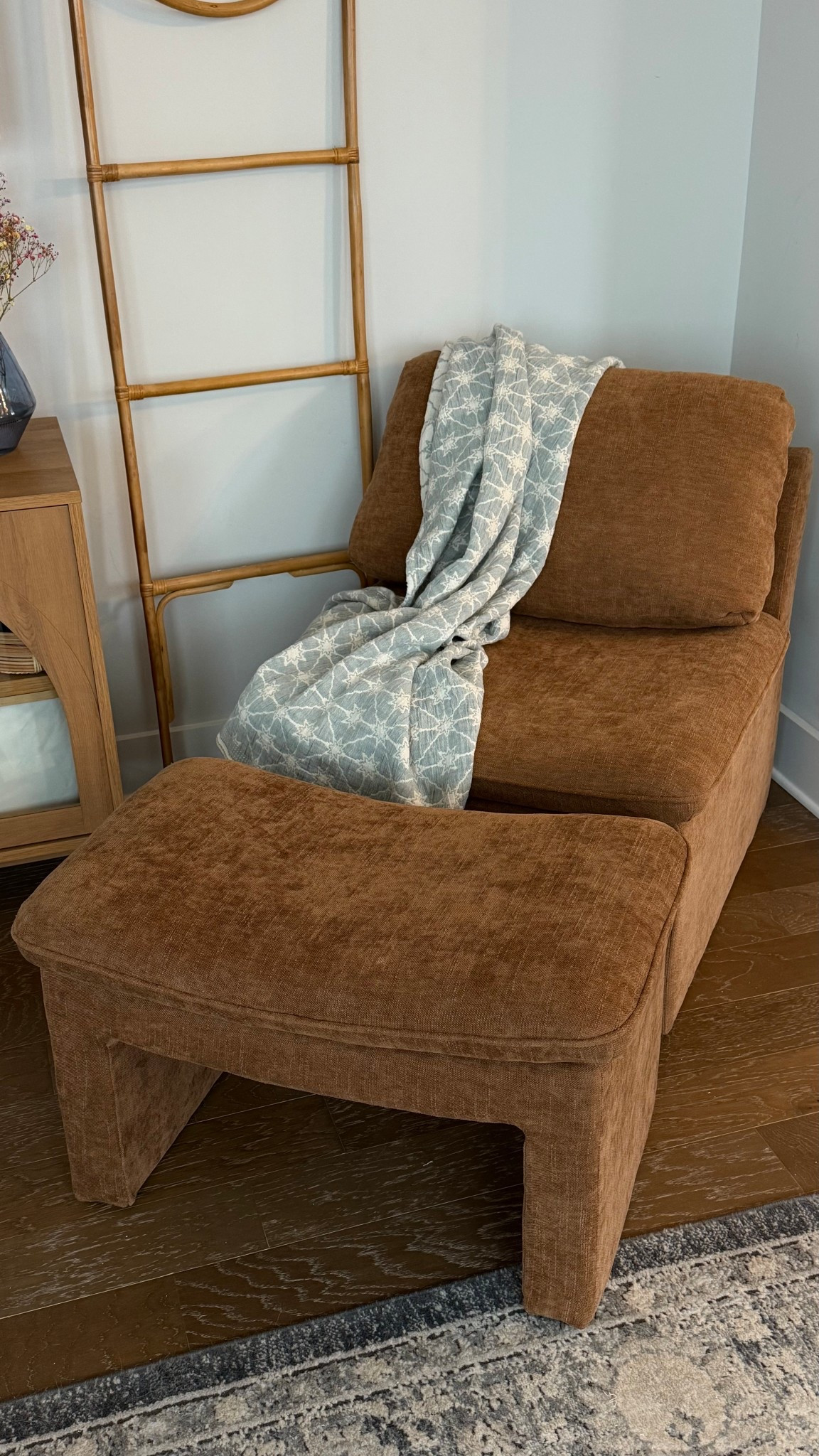 Loving this brown accent chair from @Target — the barrel stool ottoman is so cute! Under $500! 

Home decor furniture spring refresh entry way living room brown suede 

#LTKSpringSale #LTKHome #LTKmorningroutine