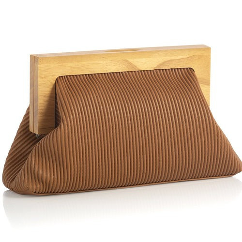 Delta Clutch, Caramel | Shiraleah