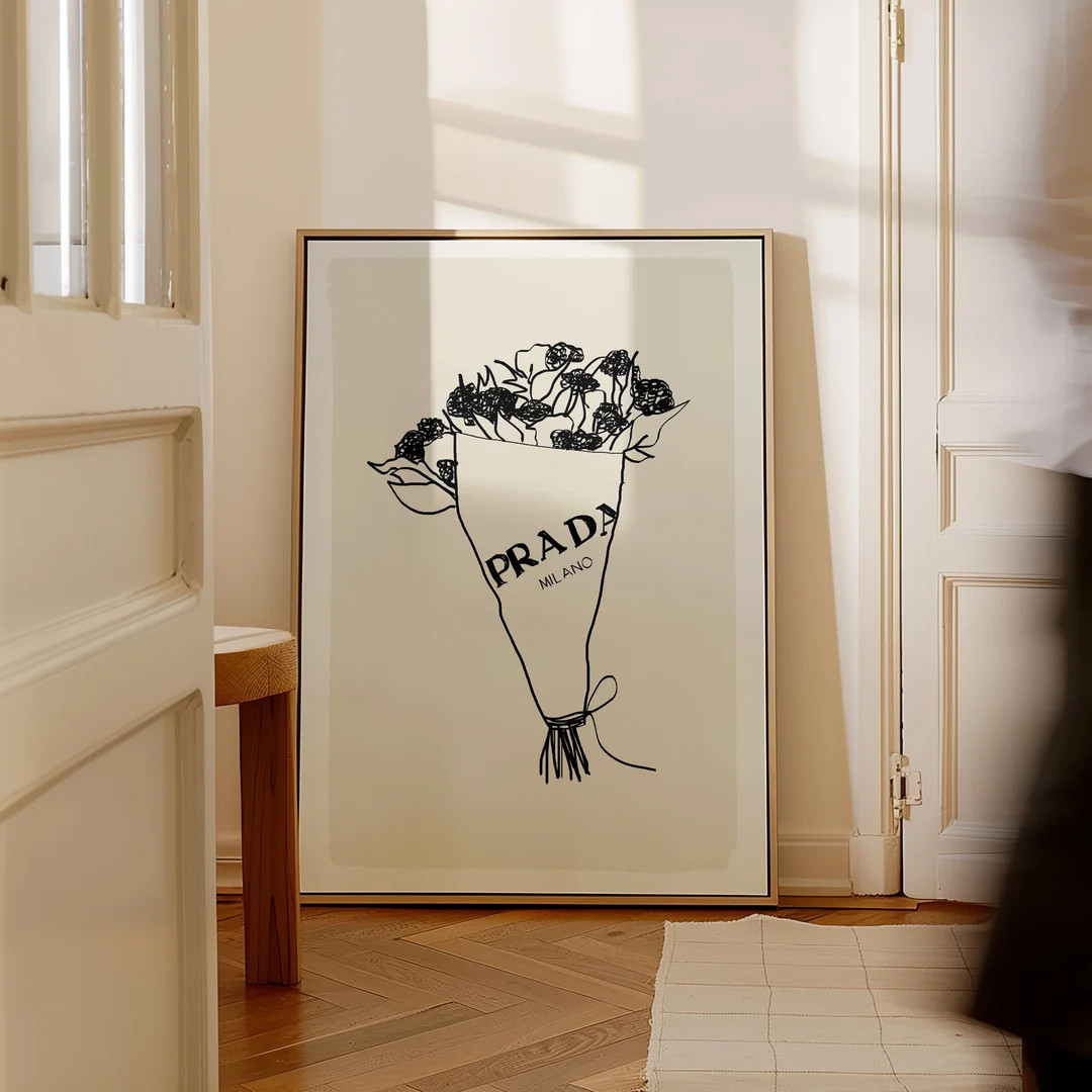 Fashion Print for Girls Room Trendy Flower Poster Decor for Living Room Wall Decor Flower Bouquet... | Etsy (US)