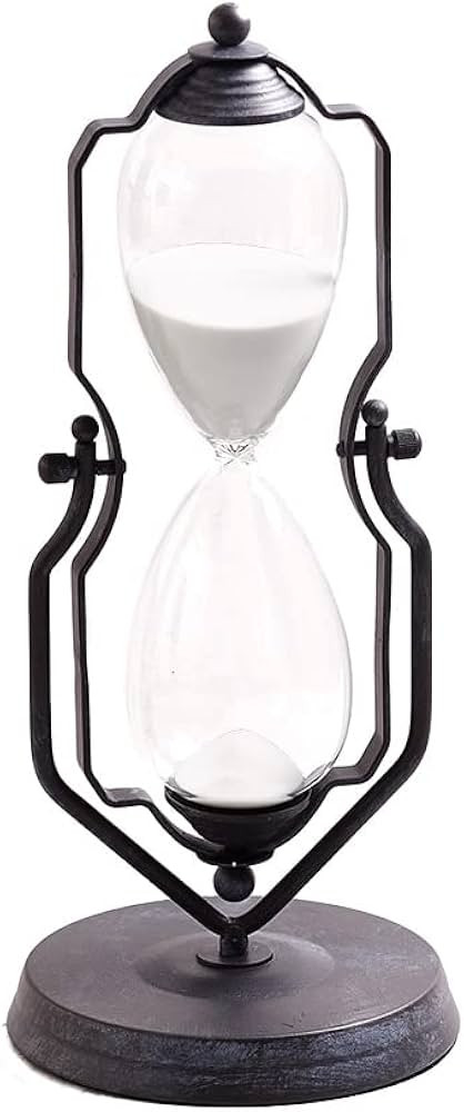 One-Hour Decorative 14" Hourglass - Swiveling Vintage Stand Style Device | Amazon (US)