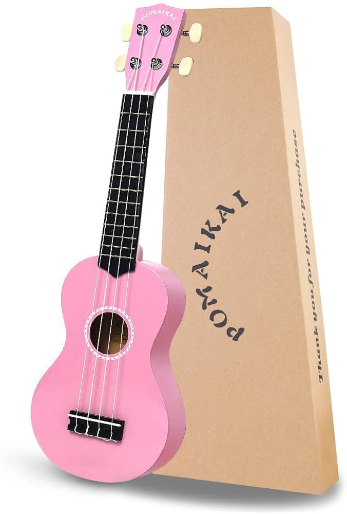 POMAIKAI Soprano Ukulele for Beginners, 21 Inch Ukulele Wood Toddler Guitar Small Hawaiian Ukalal... | Amazon (US)