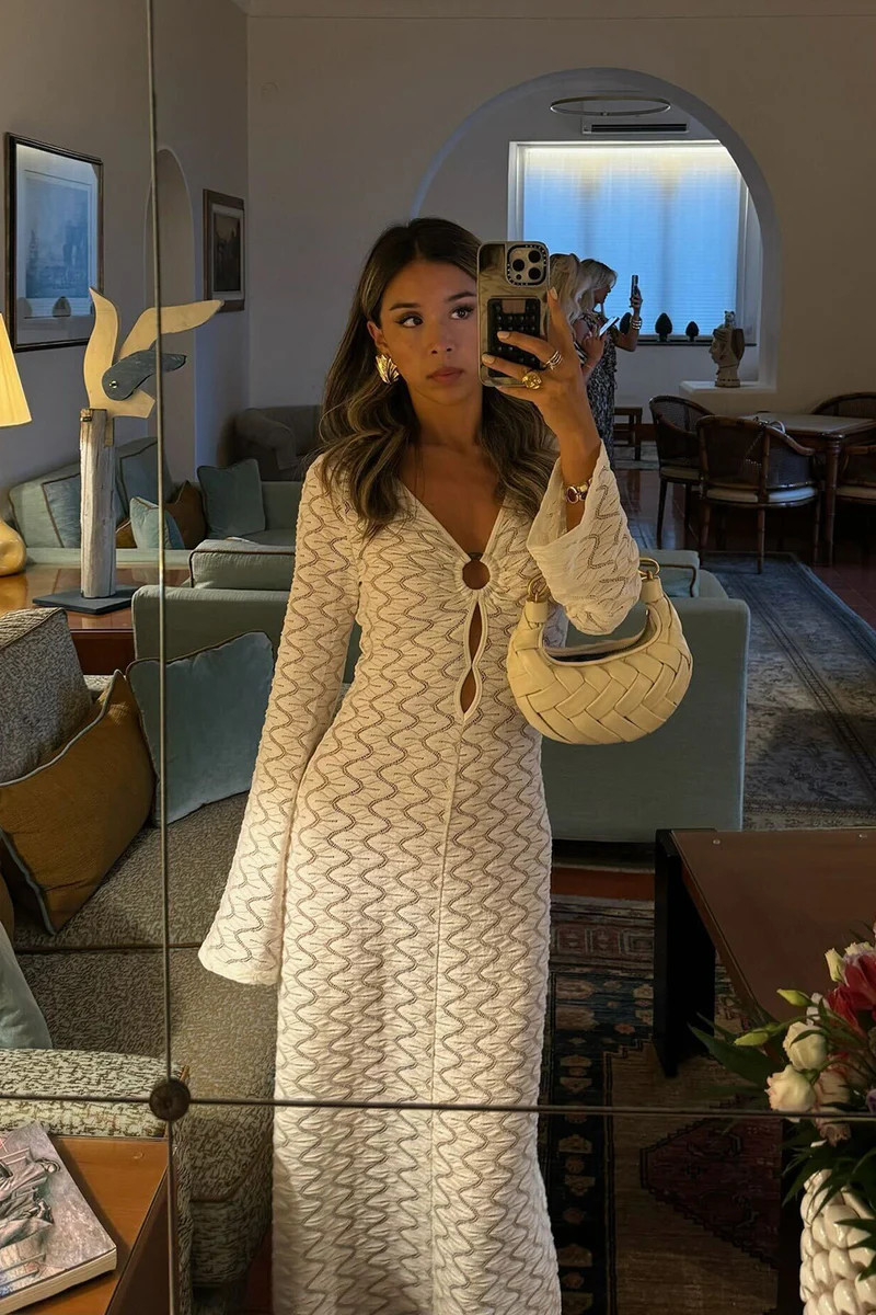 Tatiana Crochet O Ring Maxi Dress | 12th Tribe