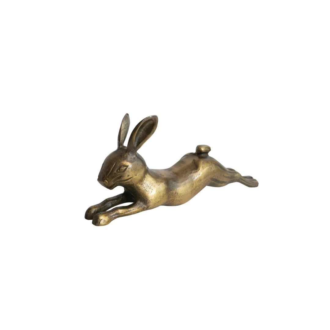 Jumping Aluminum Rabbit | Pink Antlers