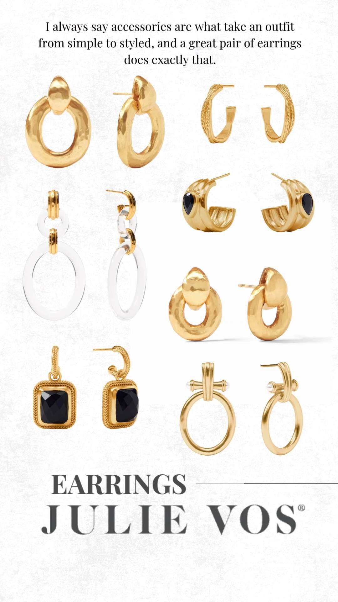 From classic gold hoops to statement gemstone styles, these Julie Vos favorites are timeless, versatile, and perfect for everything from everyday outfits to special occasions. 

 #LTKootd #LTKOver40 #LTKSaleAlert
