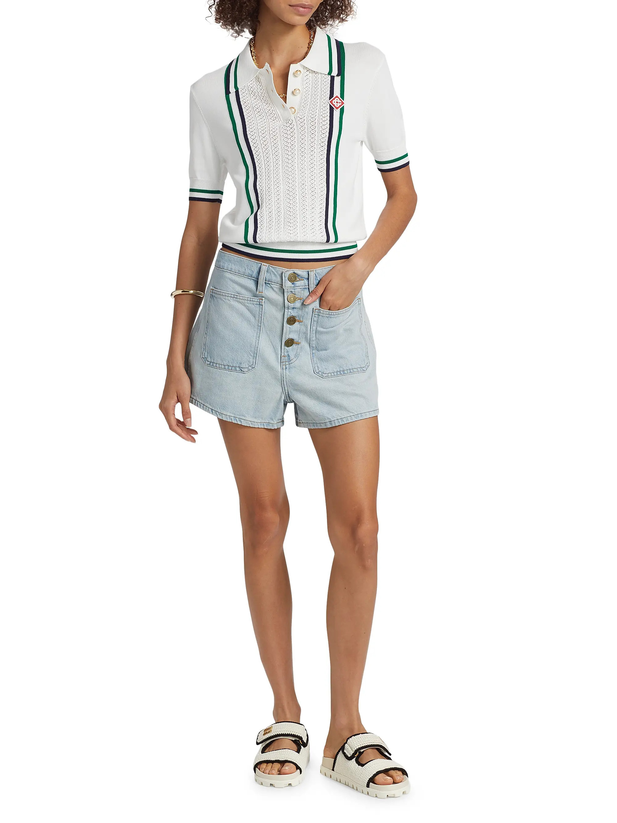 Le Bardot Denim Shorts | Saks Fifth Avenue