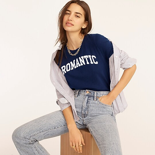 Vintage cotton "Romantic" crewneck T-shirt | J. Crew US