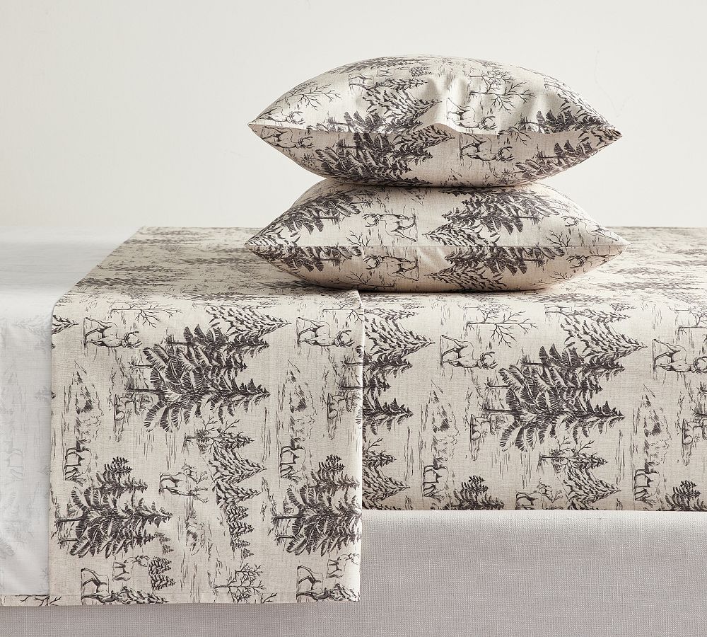 Rustic Forest Percale Sheet Set | Pottery Barn (US)