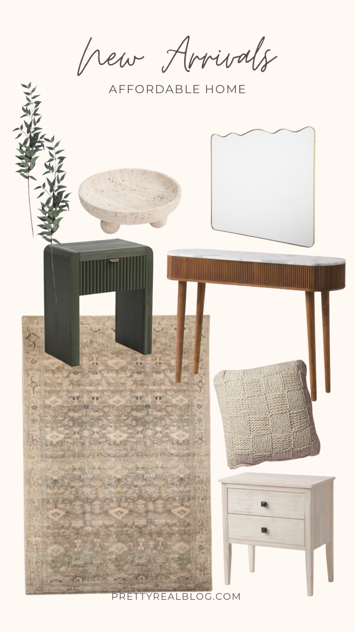 Beautiful new home arrivals on a budget. Affordable home. Living room decor. Fluted console, fluted nightstand 

#LTKhome