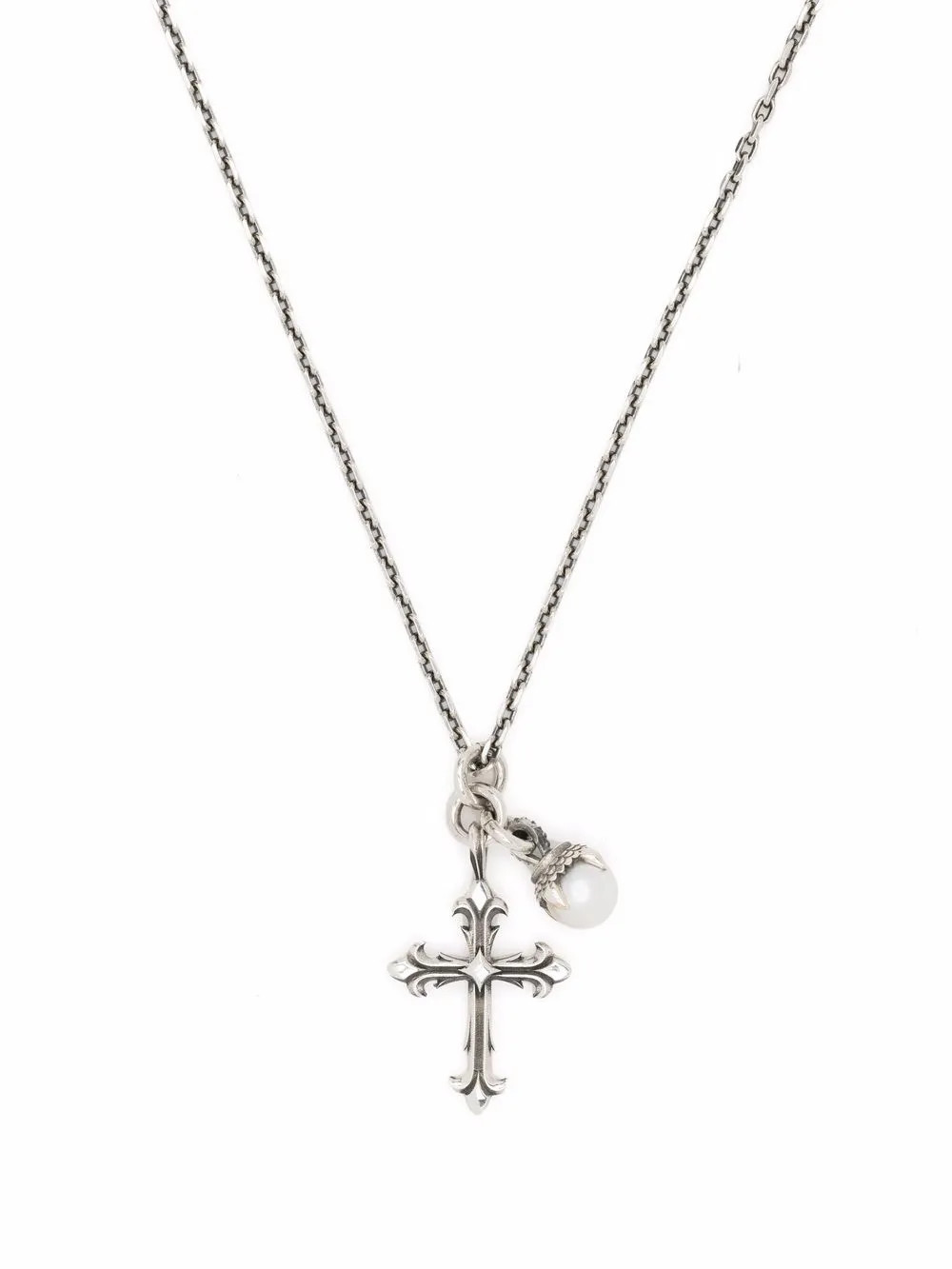 Emanuele Bicocchi cross-charm Necklace | Silver | FARFETCH | Farfetch Global