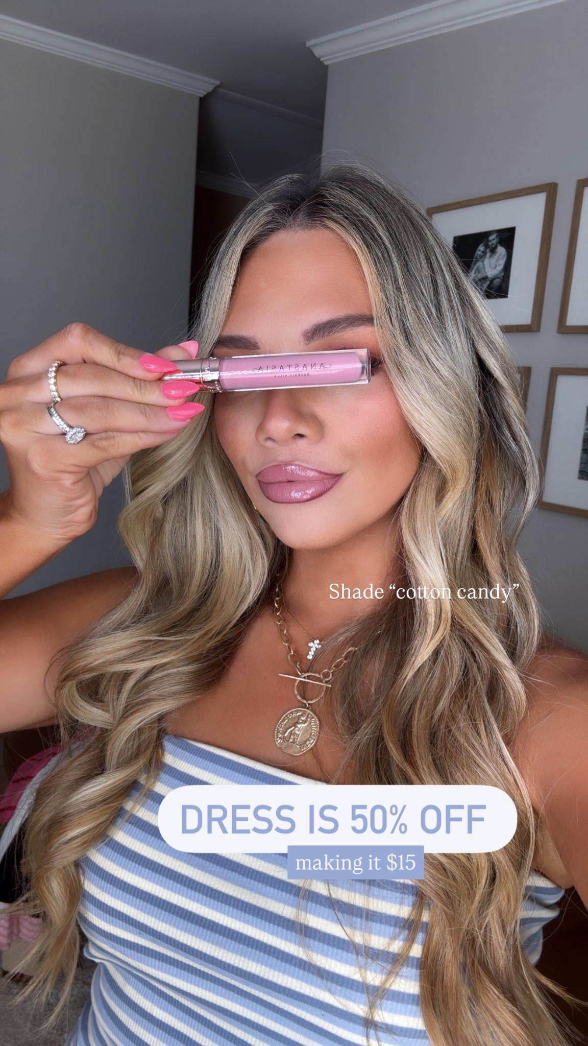 My strapless ribbed cotton dress is from Amazon. I’m wearing my shoe size small and it’s on sale for only $15. My new lipgloss is Anastasia in the shade cotton candy. I also linked the lip liner that I used.

#LTKFindsUnder50 #LTKStyleTip #LTKSpringSale